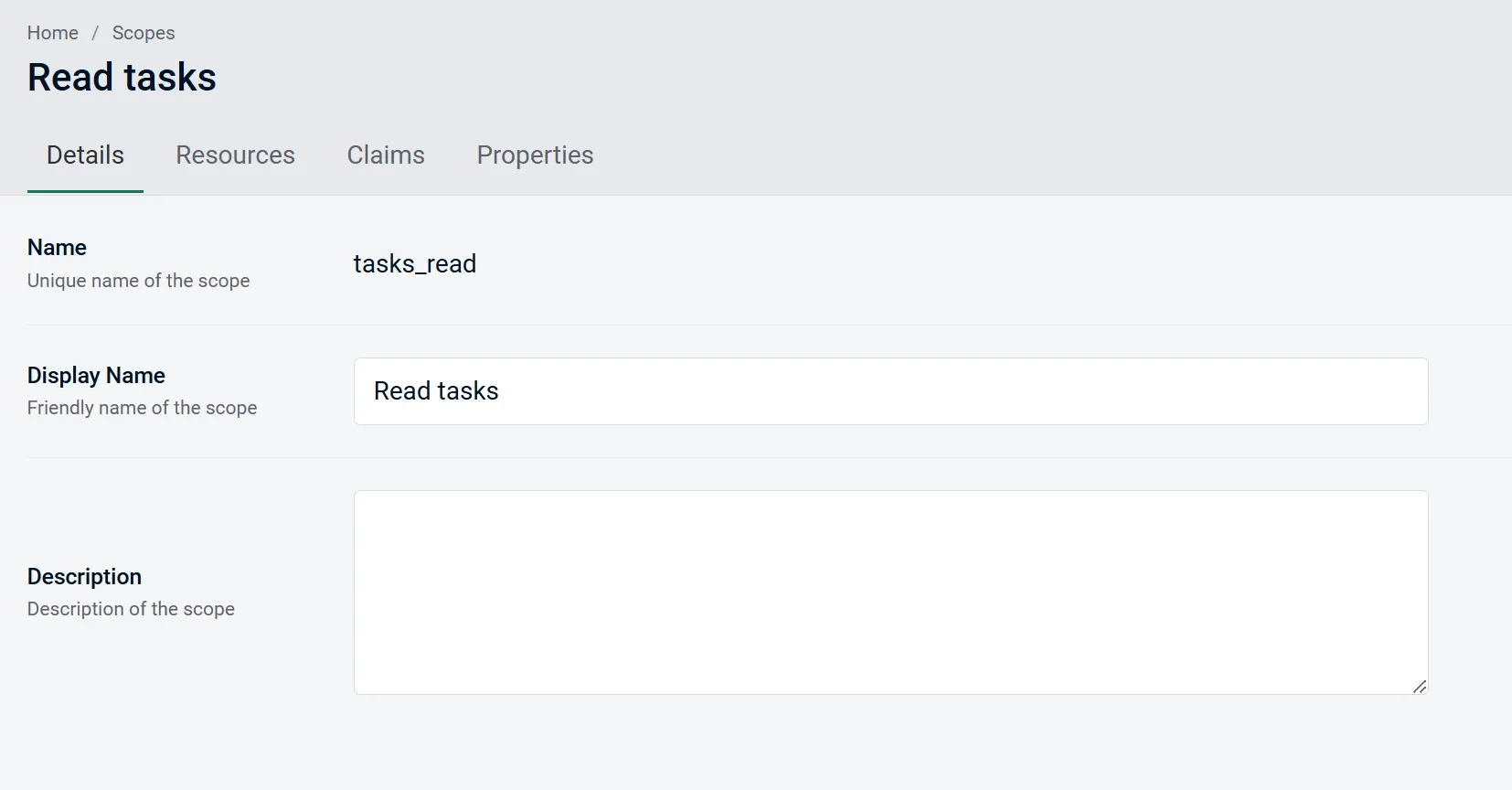 Manage scopes